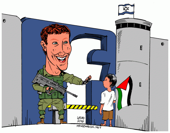 Zuckerberg Israel Palestine Facebook Mondoweiss